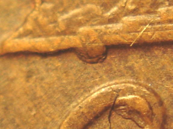 1960-D-Small-Date-Lincoln-Memorial-Cent--Die-Chips-And-?